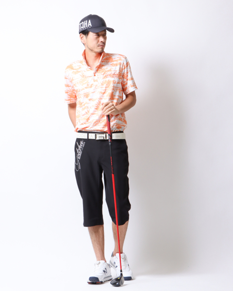 させて】 GOTCHA ゴルフ 7分袖ポロシャツ Sサイズ プロフィー