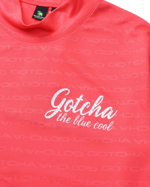 GOTCHA GOLF] 吸水速乾 エンボス 総柄 ハイネック ロンT | PEET