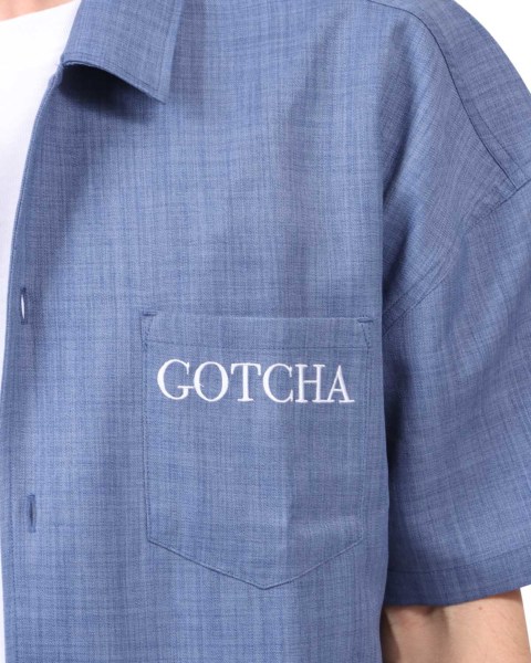 GOTCHA] ドロップショルダー リネン風 半袖 シャツ | PEET（ピート