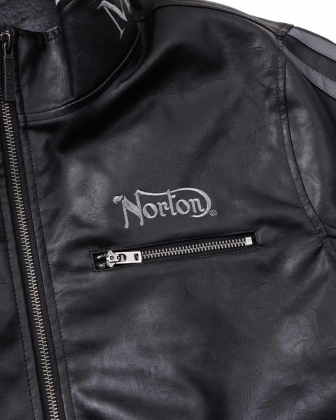 Norton] ライナーベスト付き 袖ライン PU ライダース | PEET（ピート