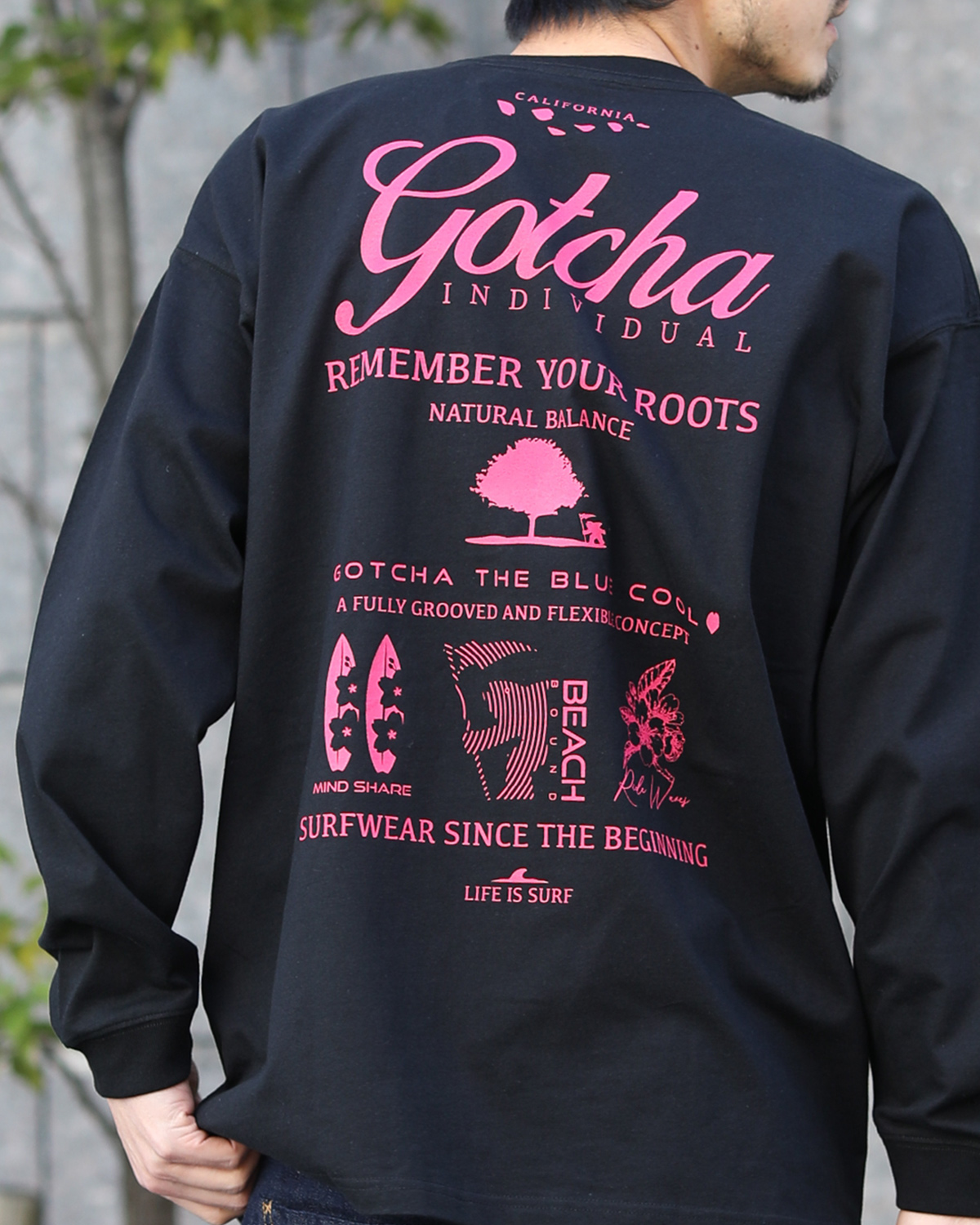 GOTCHA] JAPAN加工 ピンク ロゴ フィッシュマン ロンT | PEET（ピート