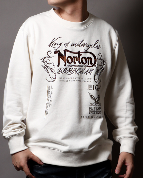 Norton] フロント ワントーン カラー 刺繍 トレーナー | PEET（ピート ...