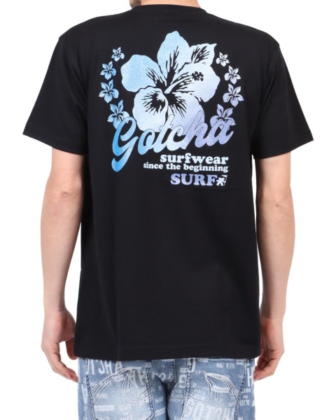 GOTCHA] JAPAN加工 ドライ ブルー グラデ ハイビスカス T | PEET