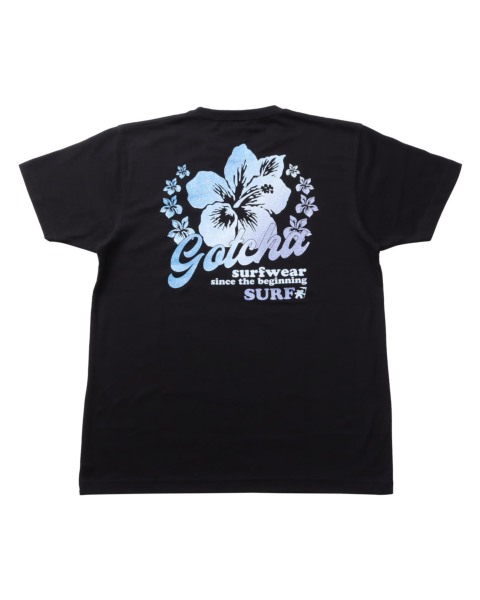 GOTCHA] JAPAN加工 ドライ ブルー グラデ ハイビスカス T | PEET