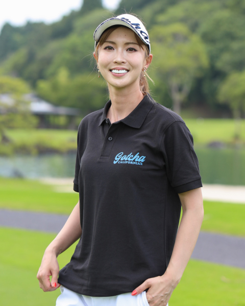 GOTCHA GOLF] JAPAN加工 ドライ グラデ ラメ ハイビスカス ポロ | PEET