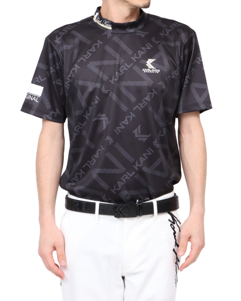 Karl Kani GOLF] 接触冷感 メタリック ゴールド ハイネック T | PEET