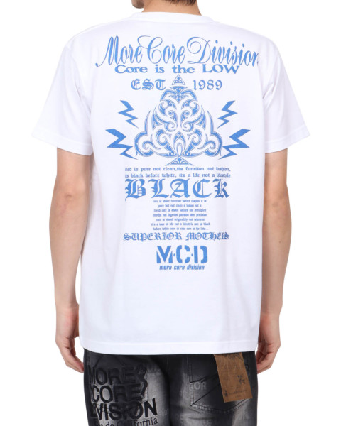 MCD] JAPAN加工 ドライ ブルー メタル プリント T | PEET（ピート 
