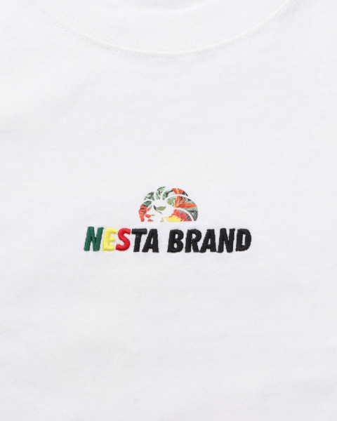 NESTA BRAND] ドロップショルダー ラスタカラー フラワー T | PEET