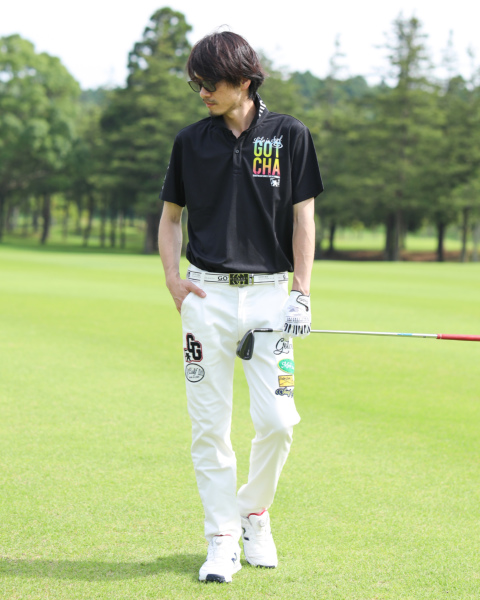 GOTCHA GOLF] ストレッチ プレミアム ワッペン ロングパンツ | PEET