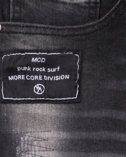 MCD] ストレッチ バック刺繍 ブラック デニムパンツ | PEET（ピート 