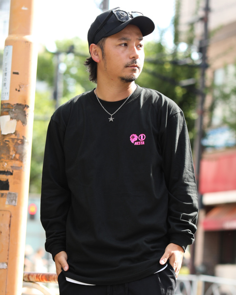 NESTA BRAND] JAPAN加工 QR プリント ロゴ ロンT (S , M , L ,XL