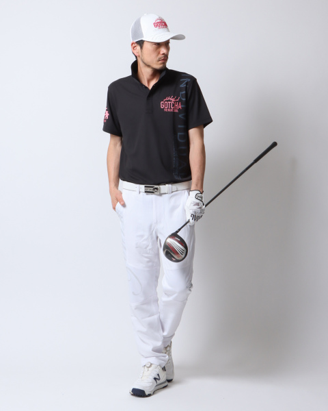 GOTCHA GOLF] ドライ メッシュ 切替 ロング 4WAY ストレッチ パンツ 