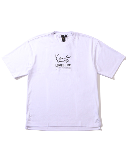 Karl Kani] 接触冷感 ゼリー ロゴ ドロップショルダー T | PEET 